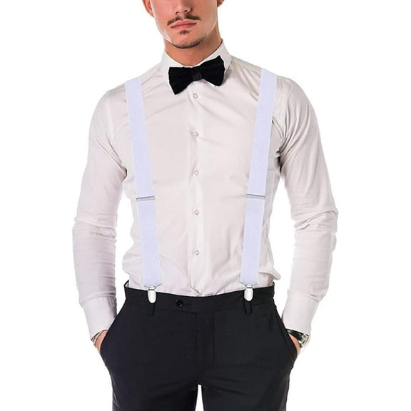 Mens Classic Vintage Retro Trouser Braces Suspenders Wide Braces Heavy Duty Blinders Multi Colour