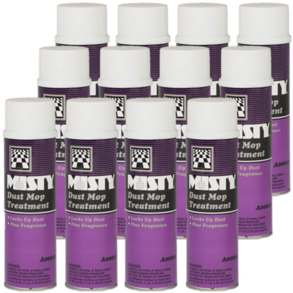 Misty Dust Mop Treatment Spray 18 Oz 1003402 (Case of 12) Janitorial Grade Spray, Acts Like A
