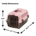 thumbnail image 2 of Small Pet Travel Carrier II, Pink, 2 of 5