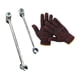 thumbnail image 4 of Kit de llave de ajuste de espacio de bisagra de puerta, 2 piezas, ergonómico, profesional, con dos barriles, herramienta de reparación resistente Plateado, 4 of 9