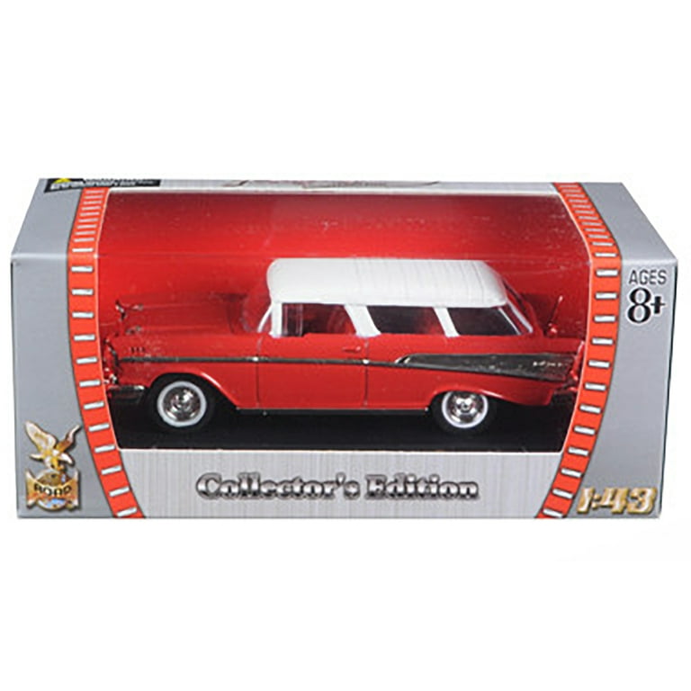 1957 Chevrolet Nomad Red with White Top 1/43 Diecast Model