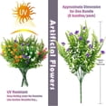 thumbnail image 3 of ZOELNIC Artificial Flowers for Outdoors, 6 Bundles Artificial Outdoor Plants UV Resistant Fake Plastic Flowers for Hanging Planter, Window Box Pot, Mix Color, 3 of 15