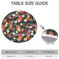 thumbnail image 6 of Pioneer Flower Floral Print Pattern Round Fitted Tablecloth with Elastic Edge,Dining Table Cover Waterproof,Outdoor Round Tablecloth for Camping,Dining,Indoor and Outdoor, 6 of 7