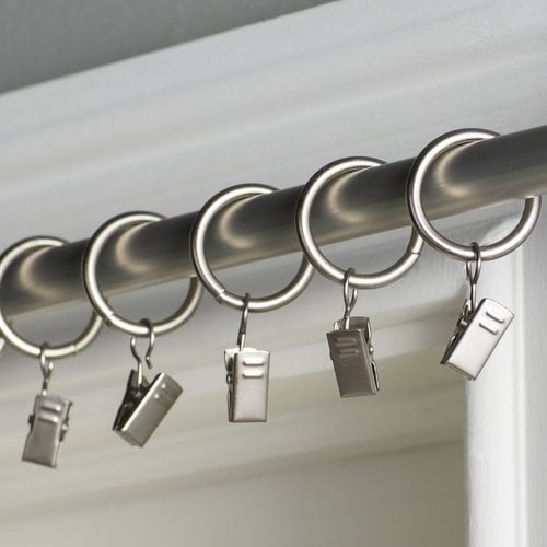 12 Pack Happy Shopping Time Goden Colored Metal Curtain Hooks