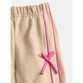 thumbnail image 2 of Wonder Nation Toddler Girls Track Pants with Bows, Sizes 18M-5T, 2 of 3