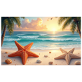 thumbnail image 3 of Sunset Beach Backdrop Banner Ocean Waves Photography Background Seaside Party Wedding Decoration Scenic Display Event Decor Summer Backdrop, 3 of 4