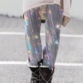 thumbnail image 2 of Feancey Sale of The Day Mardi Gras Women's Workout Leggings Butt Lifting Stretchy Casual Yoga Pants Carnival Trendy Sequin Print Hight Waist Tights Seamless Skinny Pants Multicolor L, 2 of 6