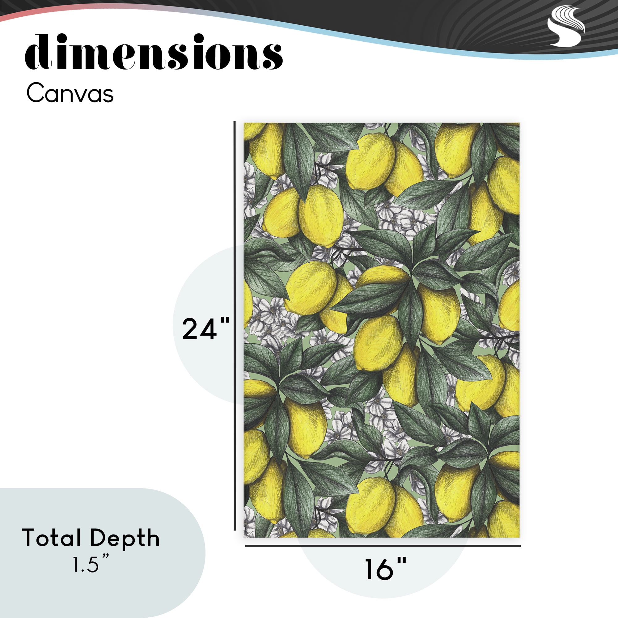Under The Lemon Tree Canvas Wall Art, design by Cecilia Battaini
