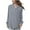 Gray, variant on CHUMUD Womens Shirts Casual Henley Tops for Women Fall Button Down Blouses V Neck Long Sleeve Comfy Solid Loose Fit Tops, XL-5XL