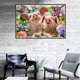 thumbnail image 3 of 5D Diy cristal Animal pintura pájaro pareja cerdo pavo real redondo diamantes de imitación artesanía diamante punto de cruz decoración de la habitación Inevent JJ15249-03, 3 of 6