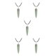 thumbnail image 2 of Jumpingount Hexágono Columna Encanto Exquisito Aniversario de vacaciones Colgantes Colgantes Encantos de cristal Pendiente Accesorios Type2 NO2, 2 of 6