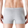 thumbnail image 4 of Ropa interior masculina de algodón puro, pantalones tipo bóxer convexos en forma de U de algodón puro para hombre, ropa interior masculina con estampado estéreo en la cintura, 4 of 6