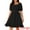 Black, variant on DARING DIVA Women's Summer Casual Square Neck Puff Short Sleeve Ruffle Dress M Black