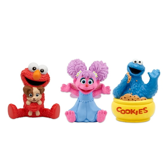Tonies Sesame Street Audio Character 3 Pack - ENGLISH - Contains Abby Cadabby, Elmo and Tango, Cookie Monster