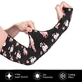 thumbnail image 3 of Sun Protection Arm Sleeves for Men Women, Romantic axolotls heart black Sleeves to Cover Arms with Thumb Hole Cooling Sleeve, 3 of 6