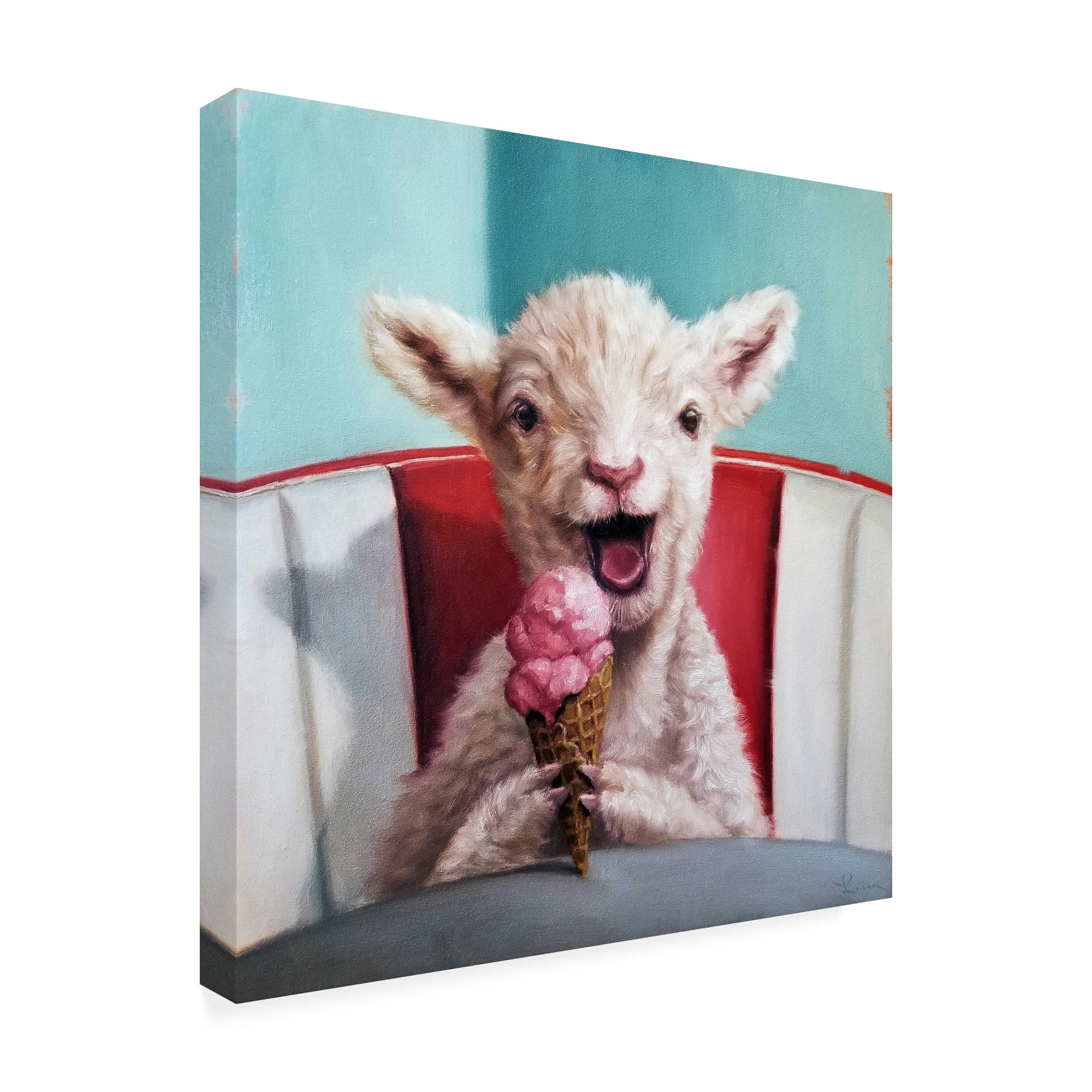 Trademark Fine Art 'Kiddie Cone' Canvas Art by Lucia Heffernan