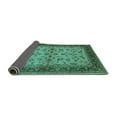 thumbnail image 2 of Ahgly Company Indoor Rectangle Oriental Turquoise Blue Traditional Area Rugs, 5' x 8', 2 of 4