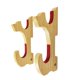thumbnail image 3 of Soporte de pared con gancho, estante compacto de madera maciza horizontal para exhibición. Acolchado de 2 niveles, 3 of 9