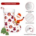 thumbnail image 5 of Balery Cartoon Hedgehogs Pattern Christmas Stockings with Initials, 18" Large Knit Christmas Stocking,Xmas Stocking for Kids, Holiday and Family Stocking, 5 of 7