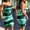 Green, variant on Women Dresses Plus Sling Sleeveless Sexy Fashion Dresses Plus Size Printed Fashion Dresses Blue Trendy Skirt Size 4XL