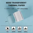 thumbnail image 2 of YANI- 40×30Mm Clear Self-Adhesive Thermal Label For Phomemo M110/M200 Printer, 2 of 6