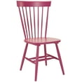 thumbnail image 3 of SAFAVIEH Parker Solid 17 in. H Spindle Dining Chair, Raspberry, Set of 2, 3 of 9