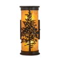 thumbnail image 4 of Meyda Tiffany 99147 Tamarack 5" Wide 2 Light Wall Washer - Brown, 4 of 4