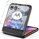 thumbnail image 1 of 2+2 Pack for Motorola Razr 50/50 Ultra Tempered Glass Front Screen Protector and Camera Lens Protector,HD Clear 9H Hardness Film Bubble Free, 1 of 5