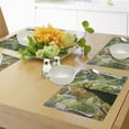 thumbnail image 4 of Ambesonne Tree Place Mats Set of 4, Forest Autumn Growth Eco, Standard Size, Dark Brown Pale Green, 4 of 6