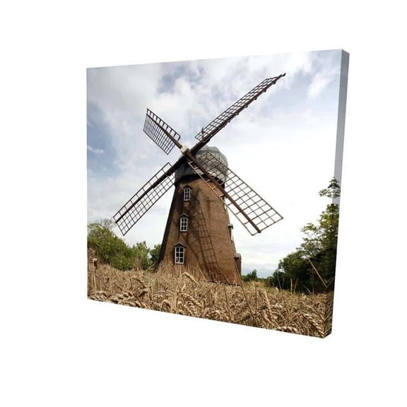 Begin Home Decor 2080-1212-PH5 12 x 12 in. Windmill-Print on Canvas