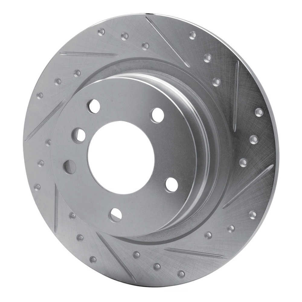 Dynamic Friction Company 631-92034R DFC Brake Rotor - Drilled And Slotted - Silver