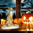 thumbnail image 5 of 1PC Candle Holder Ancient Cat God Cat Double Candlestick Ornament Aromatherapy Candlestick Atmosphere Decoration Ornament Ornament Gold, 5 of 5