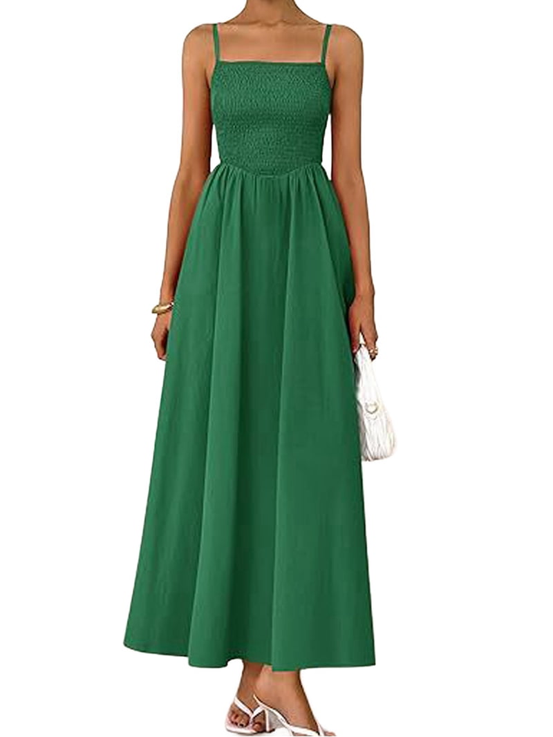 dark green maxi dress casual L'Amorae Women's Elegant Dark Green Long Sleeve Maxi Dress,Autumn Dinner Formal Party Prom Dress,Simple Solid Color Side Cutout Slit Fashionable Daily Casual