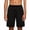 Black, variant on Plus Size Running Shorts for Men Quick Dry Workout Athletic Shorts Comfy Knee Length SweatShorts with Zip Pockets
