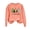 Orange, variant on WREESH Womens Fashion Christmas Sweatshirt Casual Crewneck Sweatshirt Print Pullover Loose Fit Long Sleeve Tops Christmas Top Loose Fitting Sweater Green