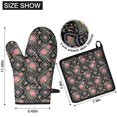 thumbnail image 6 of Pioneer Flower Floral Print Pattern 2-Pack Oven Mitts Set, Heat Resistant Kitchen Gloves, 7.7" X 12", 6 of 6