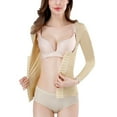 thumbnail image 4 of Defitshape Women's Arm Shaper Long Sleeve Shapewear Top Lipo Surgery Tummy Control Compression Post Lace Body Shper Nude Medium, 4 of 5
