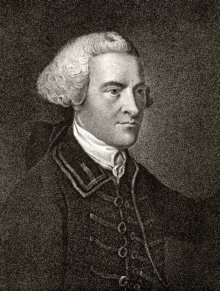 John Hancock 1737 To 1793 American Statesman And Founding Father A Signatory Of Declaration Of Independence 19Th Century Engraving By JB Longacre After A Painting By Copley Canvas Art - Ken Welsh Des