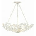 thumbnail image 2 of Crystorama Marselle 6 Light Matte White Semi Flush Mount - 24"W x 6"H x 24"D, 2 of 12