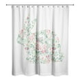 thumbnail image 2 of Creative Products Mint Floral Tranquil Rabbit 71x74 Shower Curtain, 2 of 7