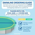 thumbnail image 4 of Swimline Hydrotools Supreme Guard Winter Cover for 28' Above Ground Round Pools, 4 of 7