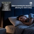 thumbnail image 4 of Black Grey Wooden Wall Clock Silent Non Ticking, Modern Abstract Diamond Luxury Gradient Square Wall Clocks Battery Operated, Decor Clock for Home Office, Living Room, Kitchen, 12 Inch, 4 of 9
