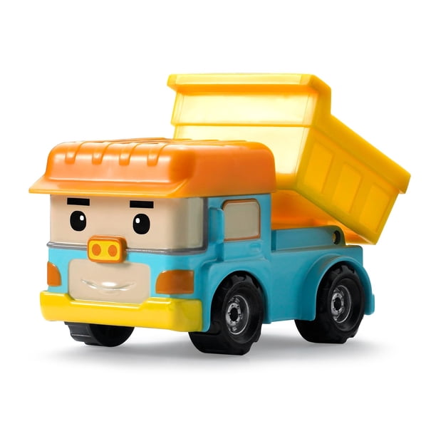 Camión volquete de juguete Robocar Poli de metal fundido a presión para niños de 1 a 5 años