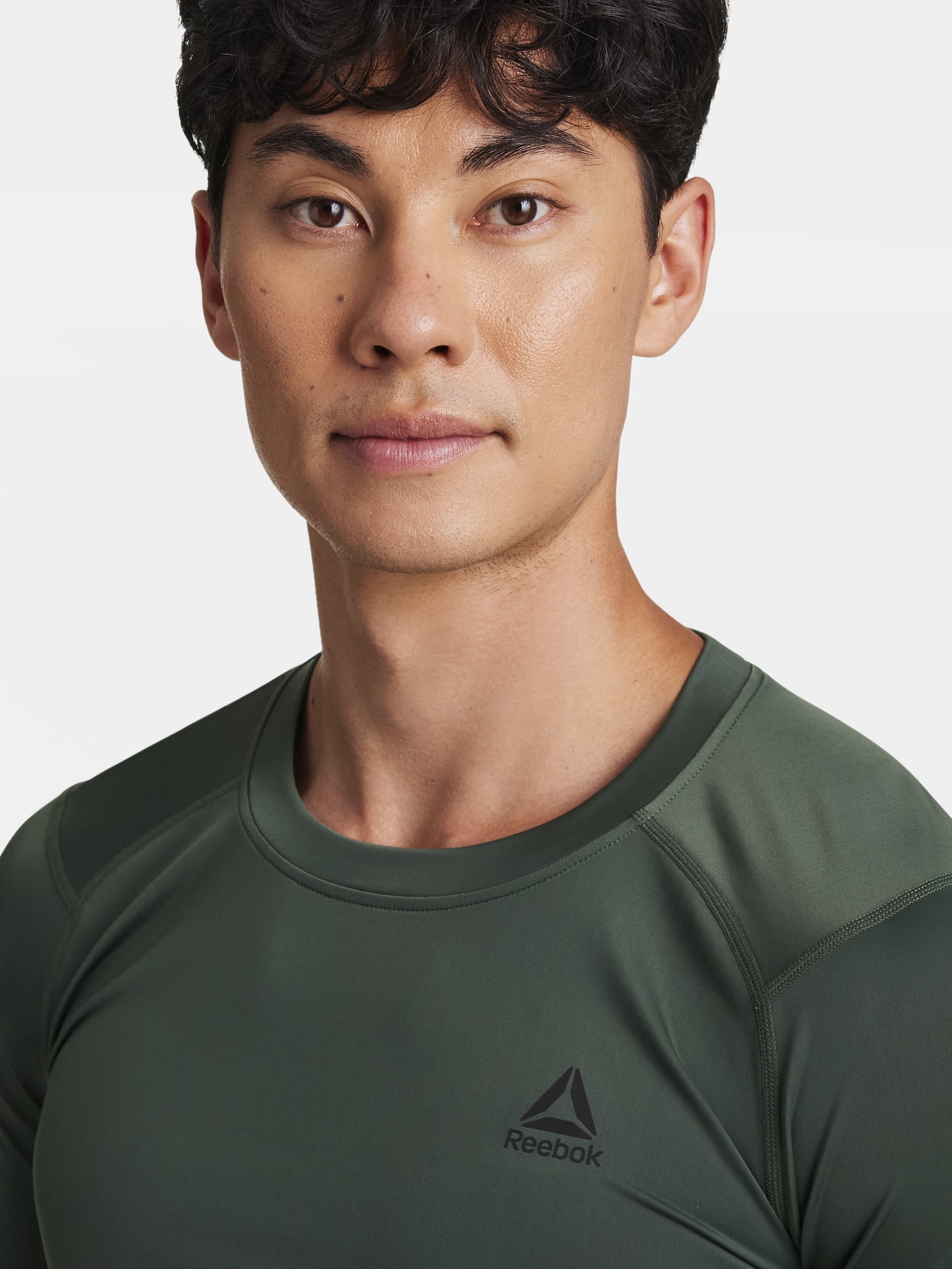 Reebok Men's and Big Men's Kinetic Compression Long Sleeve Top, Sizes XS-5XL
