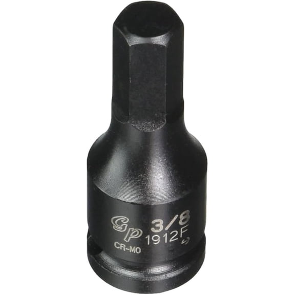 Grey Pneumatic (1912F) 3/8" Drive x 3/8" Hex Driver Socket