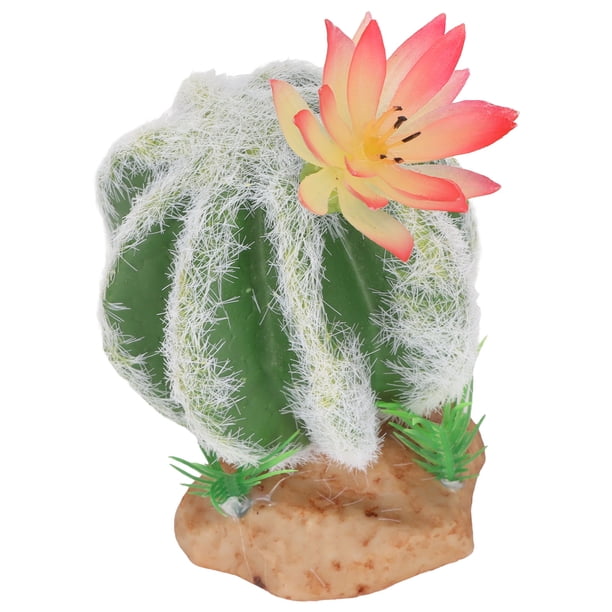 Plantas de cactus artificiales NikouMX Decoración de reptiles del desierto