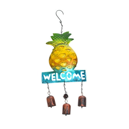 

Kokovifyves Home Decor Pineapple Welcome Brand Wind Chime Pendant Creative Will only Metal Pendant