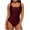 Wine-11, variant on Lopeceal Womens One Piece Swimsuits Athletic Swimming Solid One Piece Competitive Bathing Suit for Teens Girls