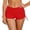 A1#-Red, variant on Women Swimwear Bottoms Elastic Waist Swim Shorts Solid Color Low Waist Retro Basic Red,M