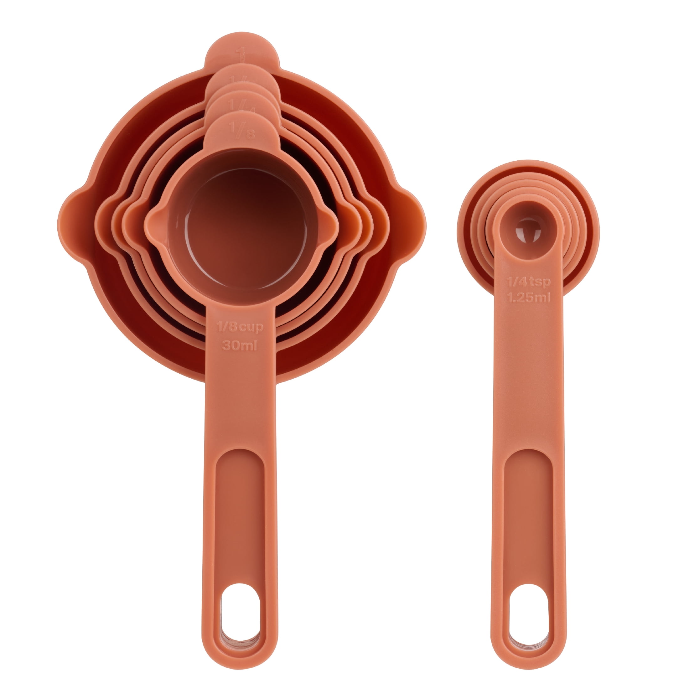 Way-to-Celebrate 10PC Measuring Cups and Spoon Set - Orange, WAY-TO-CEL PL MEASURING CUPS